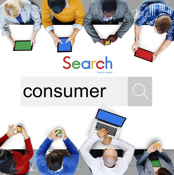 Verbraucher, Marketing Geschäftskonzept — Stockfoto