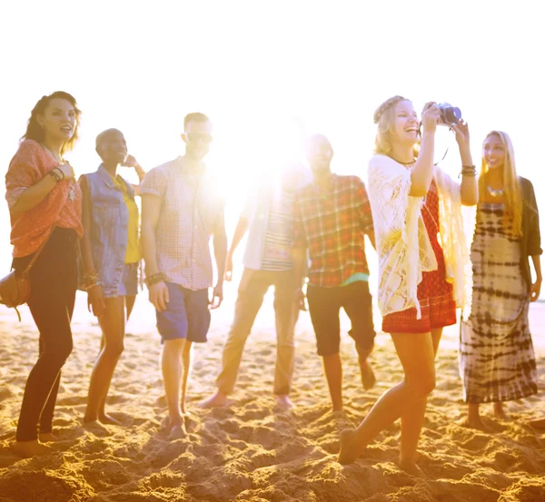 Friends hanging out on party — Stock Photo, Image