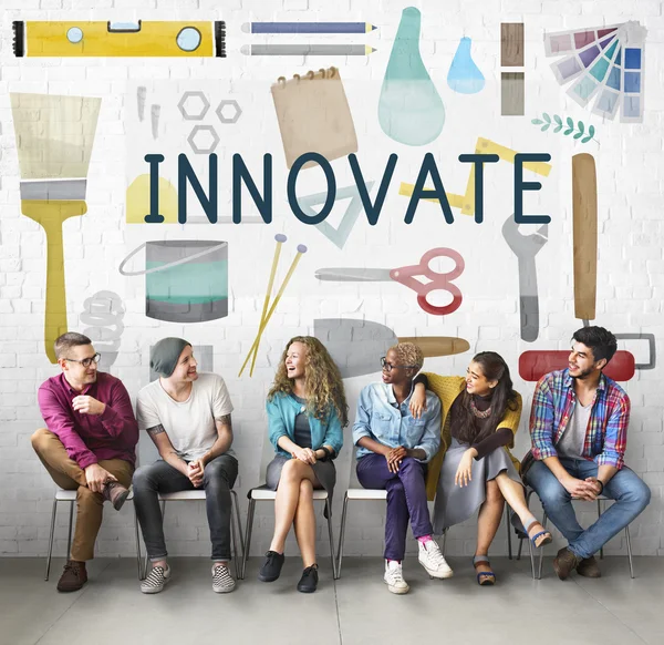 Diversità persone e innovare — Foto Stock