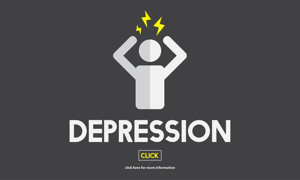 Depressie, ziekte Concept — Stockfoto