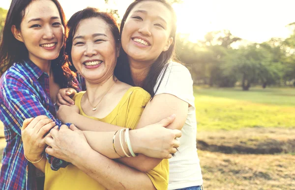 Mother and Adorable Daughters — Stock Photo, Image