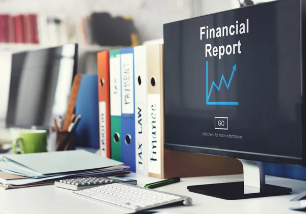 Financial Report Money — Stock Photo, Image