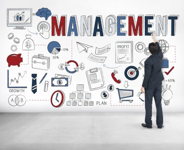 İşadamı tebeşir ile yazma 