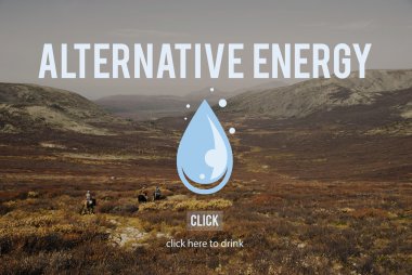 Doğa manzara ve temiz su kavramı 