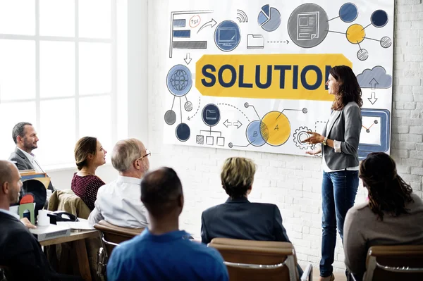 People at meeting Listening Presentation — Stock Photo, Image