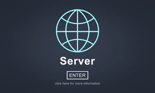 Modèle avec concept de serveur — Photo