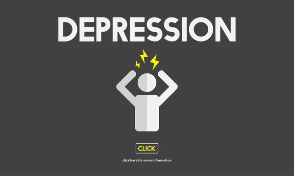 Depressie, ziekte Concept — Stockfoto