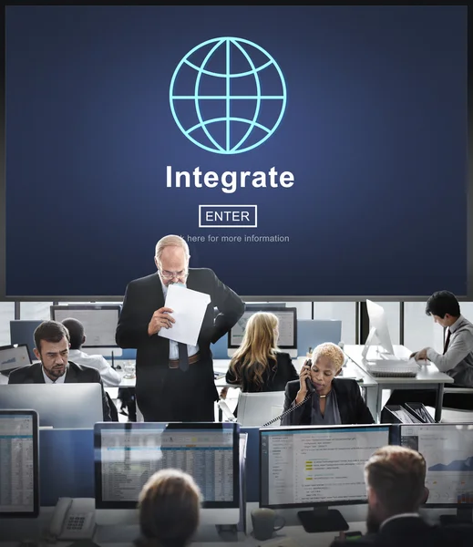 Business arbetstagare och integrera — Stockfoto