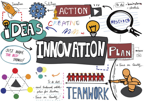 template with Innovation concept