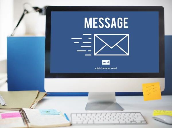 Message Communication  Concept — Stock Photo, Image