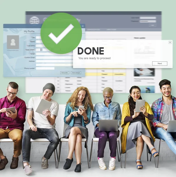 Diversity people and done — Stock Photo, Image