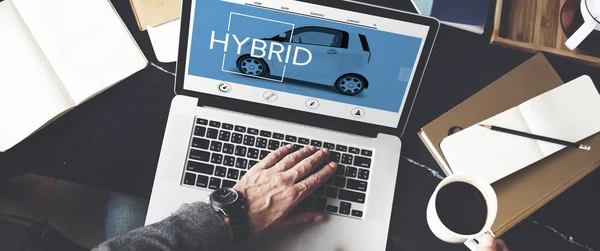 Laptop mit Hybridkonzept — Stockfoto