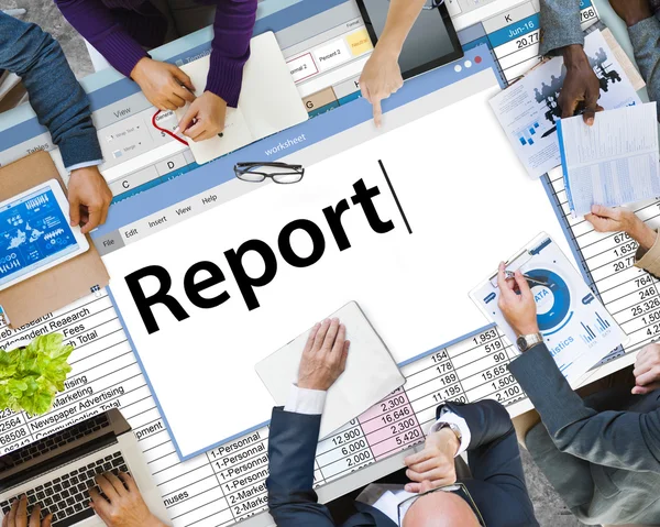 Rapport rapportering, Information koncept — Stockfoto