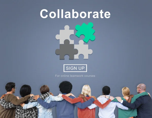 Diverse People and Collaborate Concept — Stock Photo, Image