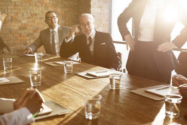 Business people at meting