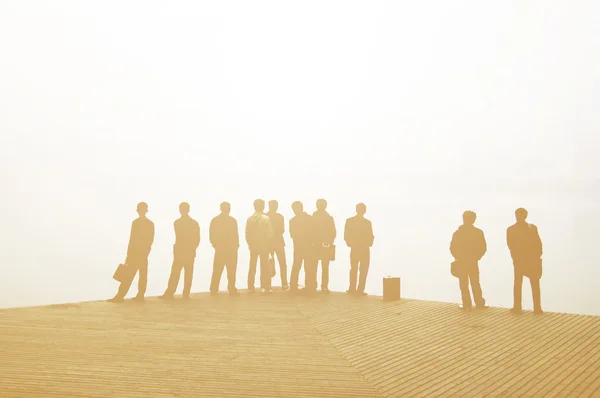 Silhouettes du groupe Business — Photo