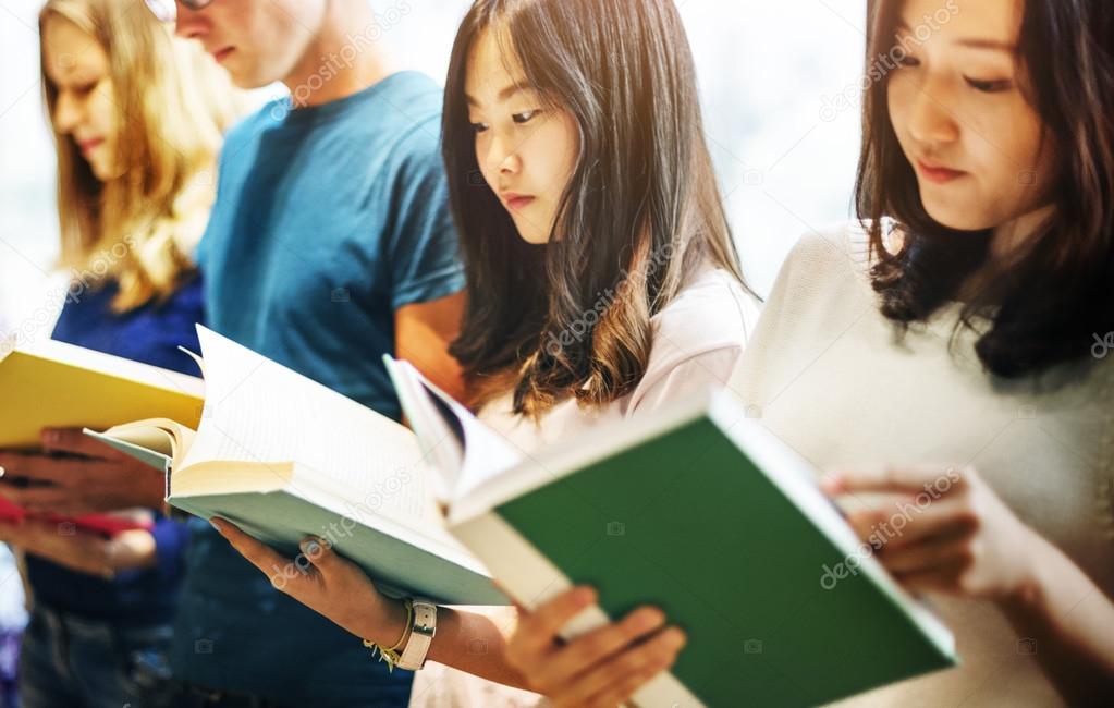 students Reading Books 