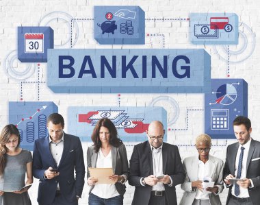 iş adamları iş başında grup