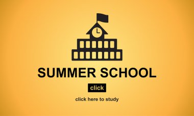 Yaz Okulu konsepti ile şablonu