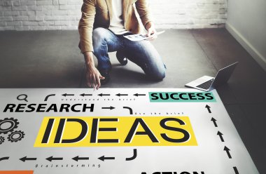 İşadamı fikirleri ile çalışma