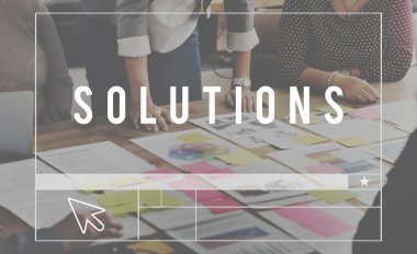 Ofiste çalışan iş adamları