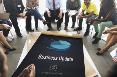 insanlar üzerinde poster Bussiness güncelleme ile