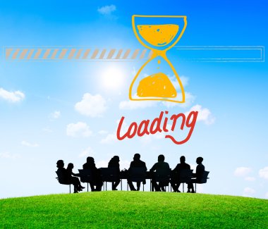 İş grubunun siluetleri