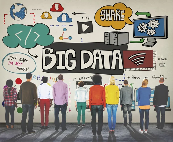 Big Data, concetto di tecnologia online — Foto Stock