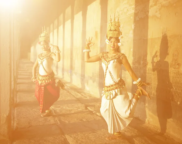 Παραδοσιακά Aspara χορευτές — Φωτογραφία Αρχείου