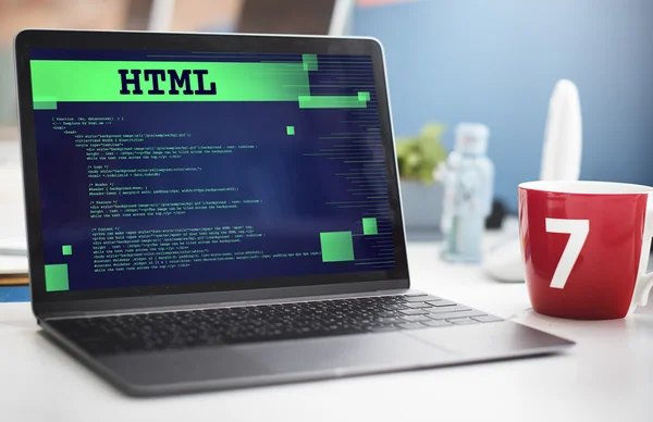 Pokročilé programování HTML — Stock fotografie