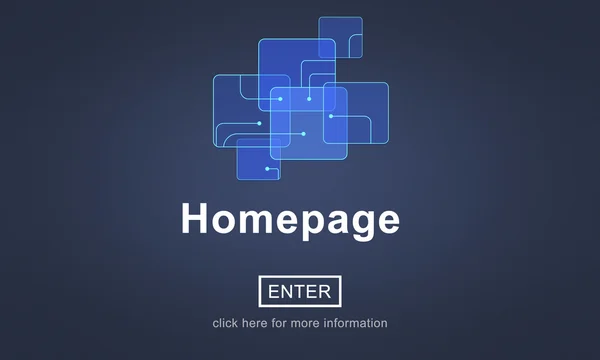 Página principal, Concepto del sitio web — Foto de Stock