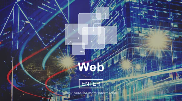 Web sitesi, Internet ağ kavramı — Stok fotoğraf