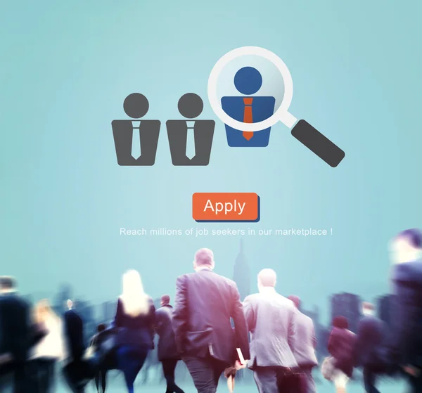 Business People con concetto di reclutamento — Foto Stock