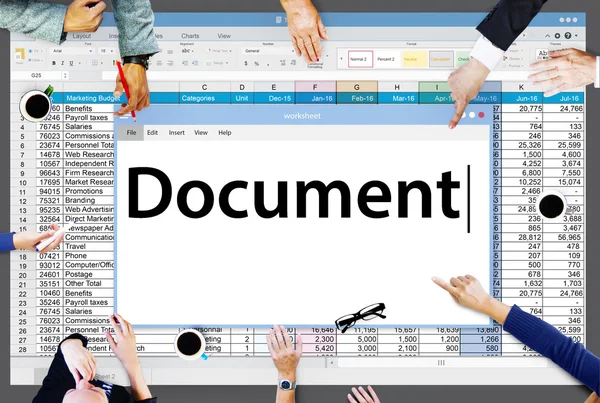 Document, Concept des formulaires contractuels — Photo