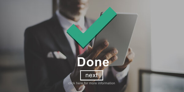 businessman using Digital tablet 