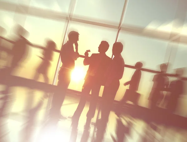 Silhouettes of Business group — Stock Photo, Image