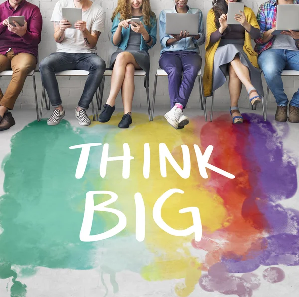 Diversity people and think big — Stock Photo, Image