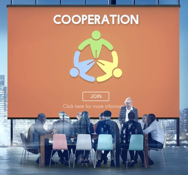 Group of business people at meeting — Stock Photo, Image