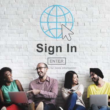 duvar ile işaret içinde çeşitlilik arkadaşları