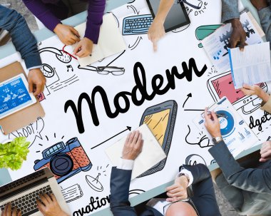 Bir grup insan birlikte çalışma 