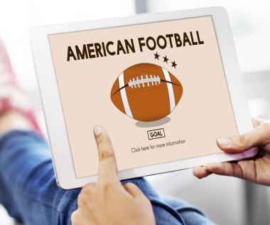 Amerikan futbolu ile dijital tablet