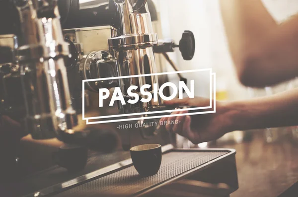 바리 스타와 커피 기계 — 스톡 사진