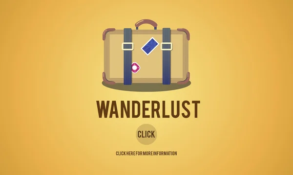 Modelo com conceito de wanderlust — Fotografia de Stock