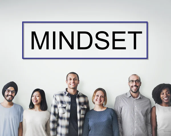 Mångfald människor med mindset — Stockfoto