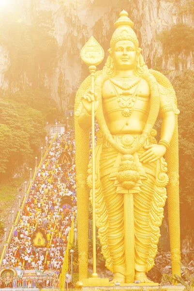 Figura Pana Muruga w Batu Caves — Zdjęcie stockowe