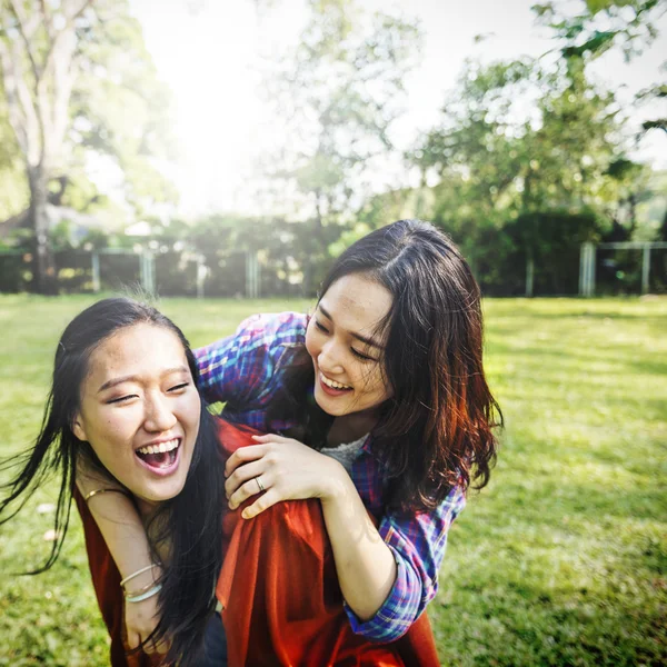 Adorable Sisters Friendship — Stock Photo, Image