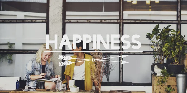 Veselá pojetí štěstí — Stock fotografie