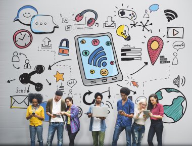 Dijital devises kullanan gençlerin 