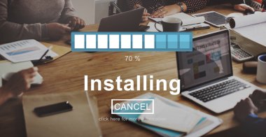 Ofiste çalışan iş adamları