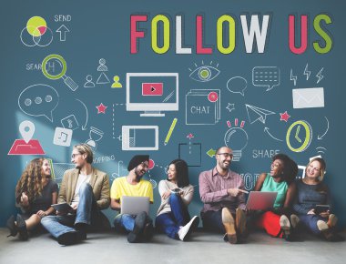 duvar ile çeşitlilik arkadaşları bizi izleyin